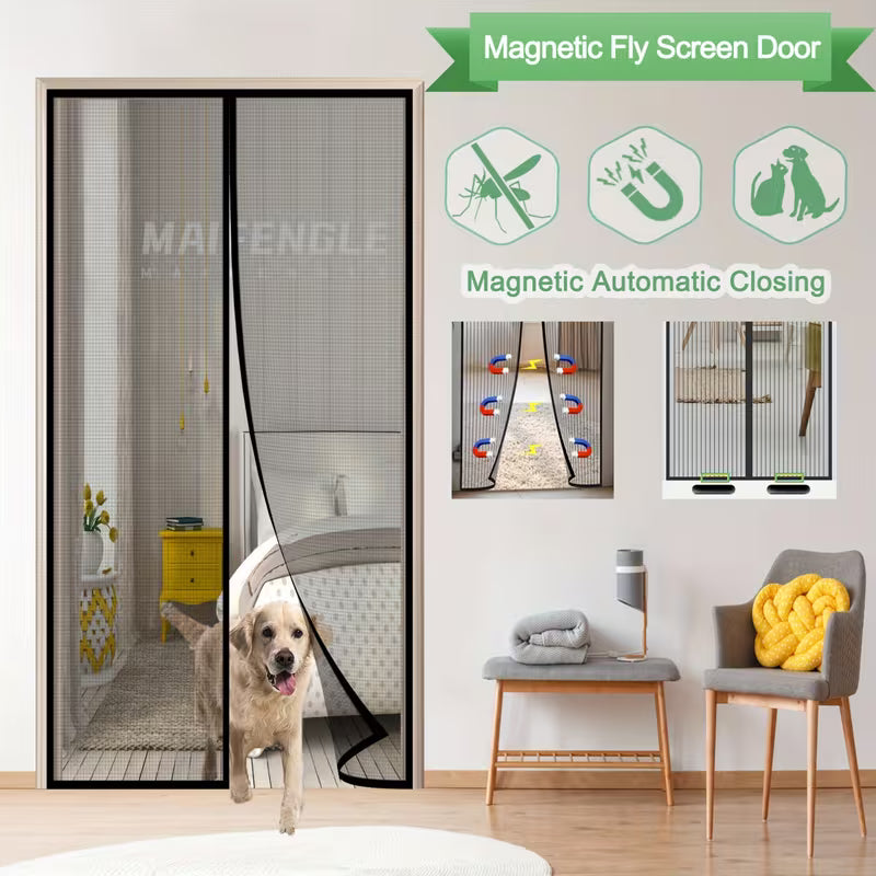 Plasa magnetică de usa pentru insecte 120x210 cm