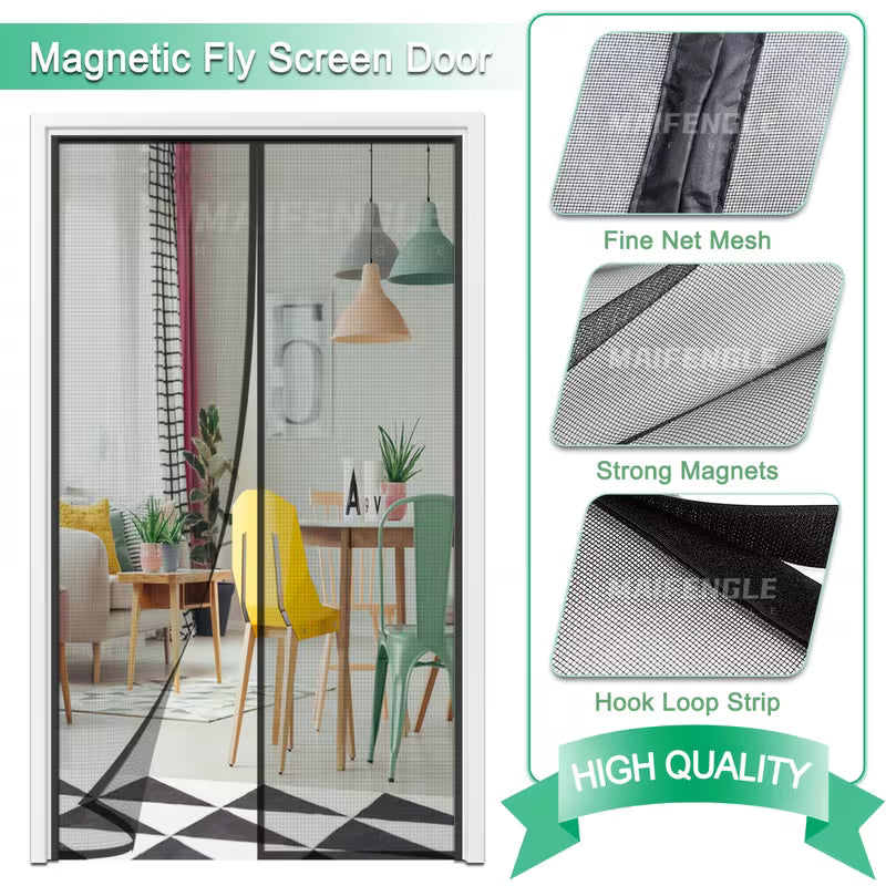 Plasa magnetică de usa pentru insecte 120x210 cm